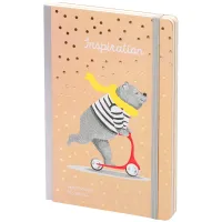 Скетчбук - альбом для рисования 80л. А5 "Trendy kraft", 100г/м2, тв.обл, карман, доп.листы крафт