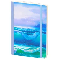 Скетчбук - альбом для рисования 80л. B6 "Sea magic", 100г/м2, тв.обл, карман, доп.листы крафт