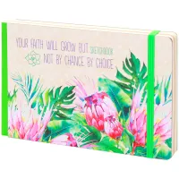 Скетчбук - альбом для рисования 80л. A5 "Bloomy garden", 100г/м2, тв.обл, карман, доп.листы крафт