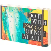 Скетчбук - альбом для рисования 80л. B6 "Passion for art", 100г/м2, тв.обл, карман, доп.листы крафт