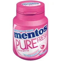 Жевательная резинка MENTOS Pure Fresh "Тутти-Фрутти" с экстрактом зеленого чая, 54 г, 39248