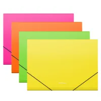 Папка 12 отделений Erich Krause "Neon", А4, 700мкм, на резинке, ассорти