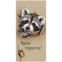 Конверт для денег Арт и Дизайн "Ждешь подарочка?", 83*167мм