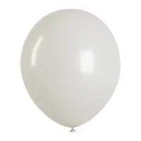 Воздушные шары,  50шт., М12/30см, MESHU, пастель, белый