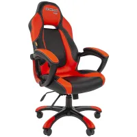 Кресло игровое Chairman "Game 20", экокожа черная/красная, механизм качания 7025816/7023920