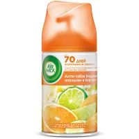Сменный баллон для освежителя воздуха Airwick Freshmatic: Анти-табак. "Бодрящий апельсин и бергамот",250мл