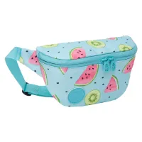 Сумка поясная Grizzly, 24*13*8см, 1 отделение, 1 карман, арбуз-киви