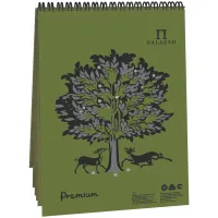 Блокнот для пастели, 30л., А4 на гребне Лилия Холдинг "Dark jungle", темные джунгли, 160г/м2, холст