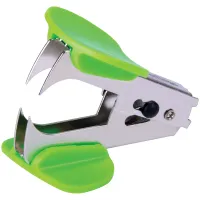 Антистеплер Berlingo "Blitz", с фиксатором, зеленый