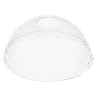 Крышки для одноразовых стаканов Стиролпласт, набор 1000шт., 95мм, ПЭТ, купольные с отверстием