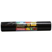 Мешки для мусора  180л Mirpack "Premium+" ПВД, 90*110см, 35мкм, 10шт., черные, в рулоне