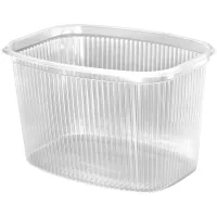 Контейнеры одноразовые Стиролпласт, набор 500шт., 139*102*86мм, 750мл, ПП, прозрачные (код крышки 300323)