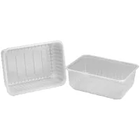 Контейнеры одноразовые Стиролпласт, набор 500шт., 179*132*64мм, 1000мл, ПП, прозрачные (код крышки 300328)