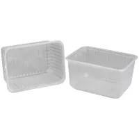 Контейнеры одноразовые Стиролпласт, набор 500шт., 179*132*89мм, 1500мл, ПП, прозрачные (код крышки 300328)