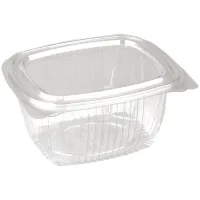 Контейнеры одноразовые Стиролпласт, набор 300шт., 156*129*73мм, 750мл, с крышкой, ПЭТ, прозрачные 156-750мл (ПОД ЗАКАЗ)
