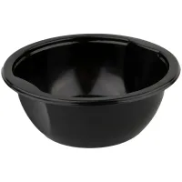 Контейнеры одноразовые Стиролпласт, набор 540шт., 150*55,5мм, 600мл, ПП, круглые, черные (код крышки 300338)