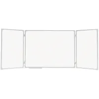 Доска магнитно-маркерная 2х3 "Office", трехсекционная 240*90/90*60*2, алюминиевая рамка