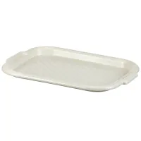 Поднос Idea, прямоугольный, 27*39см, пластик, белый ротанг