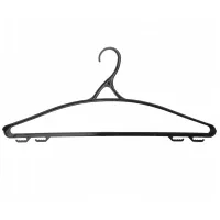 Вешалка-плечики Idea, пластик, перекладина, 43см (р.48-50), черный