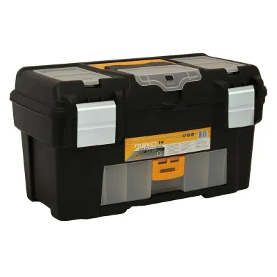 Ящик для инструментов Idea "Гефест" 18', консоль и секции, металл замки, 23*25*43см