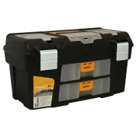 Ящик для инструментов Idea "Гефест" 21', 2 консоли и секции, металл замки, 27*29*53см