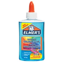 Клей для слаймов Elmers "Colour Glue", 147мл, синий, полупрозрачный