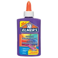 Клей для слаймов Elmers "Colour Glue", 147мл, фиолетовый, непрозрачный