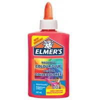 Клей для слаймов Elmers "Colour Glue", 147мл, розовый, непрозрачный