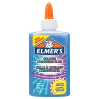 Клей для слаймов Elmers "Color Changing Glue", 147мл, для слаймов, меняющ. цвет, синий-фиолетовый, непрозрачный