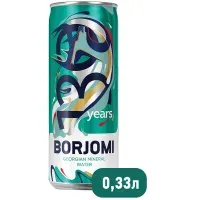 Вода ГАЗИРОВАННАЯ минеральная BORJOMI лечебно-столовая, 0,33 л, Грузия, BR000213