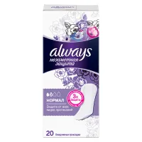 Прокладки женские ежедневные Always "Незаметная защита", нормал, 20шт.