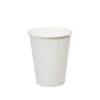 Стакан бумажный одноразовый 180мл для горячего, белый