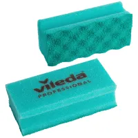 Губка Vileda Professional "Pur Active", с абразивным слоем, 14*6,3см, 10шт., зеленый/зеленый 123115 (ПОД ЗАКАЗ)