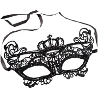 Маскарадная маска "Корона черная", 20*11*3см