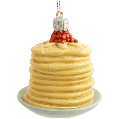 Елочное украшение из полирезины "Блины" 6*7,3*6см
