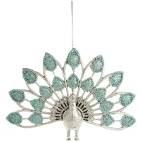 Елочное украшение из полипропилена "Павлин в голубом", 14*7,5см