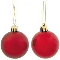 Шар "Красный" из полистирола 50мм, матовый/глянцевый