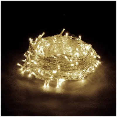 Электрогирлянда-конструктор светодиодная Vegas "Занавес", 96 ламп, теплый свет, 6 нитей, 1*2м, 24V