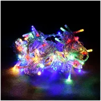 Электрогирлянда-конструктор светодиод. Vegas "Занавес", 96 ламп, многоцветная, 6 нитей, 1*2м, 24V