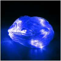 Электрогирлянда-конструктор светодиодная Vegas "Сеть", 144 ламп , синий, 1,2*1,5м, 24V