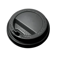 Крышка с откидным питейником для горячих напитков, 90мм, Оптимум, черная