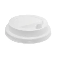 Крышка с откидным питейником для горячих напитков, 90мм, Оптимум, белая
