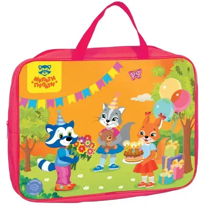 Папка с ручками А4 Мульти-Пульти "Для девочек", полиэстер, 80мм