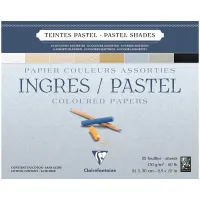 Альбом для пастели, 25л., 240*300мм на склейке Clairefontaine "Ingres", 130г/м2, верже, хлопок