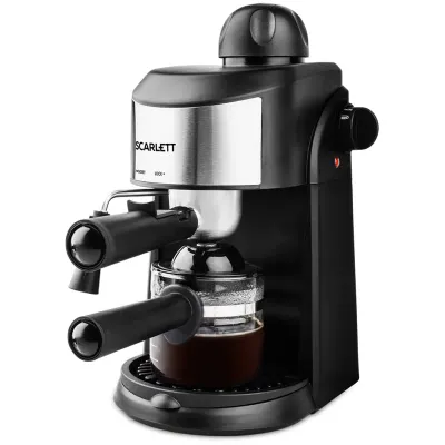 Кофеварка рожковая Scarlett SC-CM33005, 800Вт, 3,5Бар, 2-4 чашки
