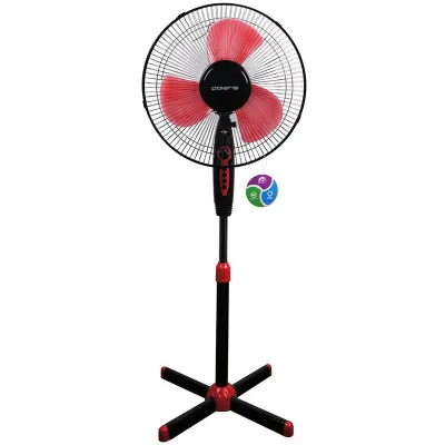 Вентилятор напольный Polaris PSF 40V, черный/красный