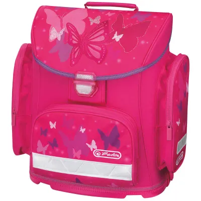 Ранец "Midi Pink Butterfly" 38*37*22 см, 2 отделения, эргономичная спинка
