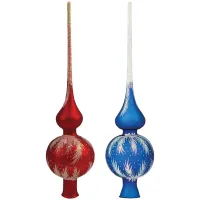 Верхушка стеклянная "Кристалл" 28см, подарочная упаковка