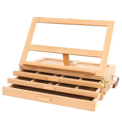 УЦЕНКА-Этюдник-органайзер для пастели Гамма "Московская палитра", 3 уровня, 30*13,5*44см, бук