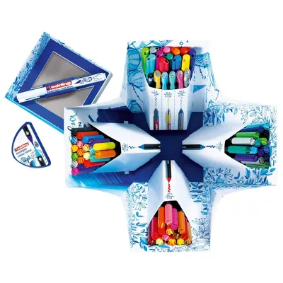 Набор для творчества Edding "Colour Happy Big", 70 предметов, картон